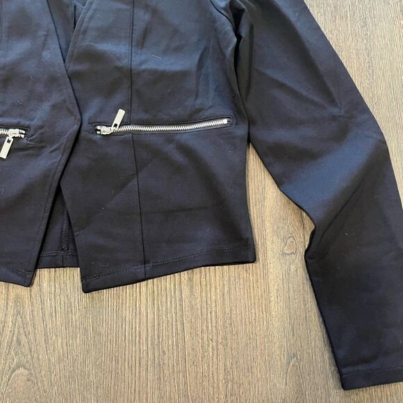 Guess Womens Black Open Front Blazer Cropped Length - Size S - Picture 2 of 6